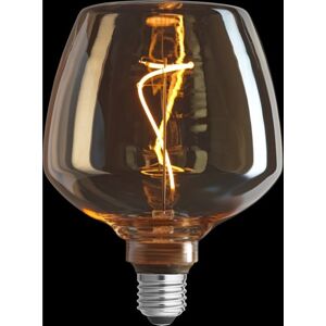 Unison 10 Stk Brandy Globe Ø125 Mm 3 Trin Dæmpbar E27 4w 1800k  Amber