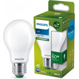 Philips Ultra Effektiv Led-Lys, E27, 4000k, 840 Lm, Opaloverflade