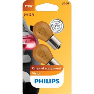 Philips Bombilla py21w  premium 12v ambar 2 uds
