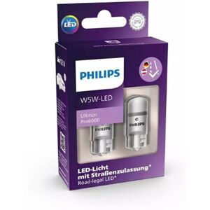 Philips Bombilla led w5w  ultinon pro6000 2 uds 0.9w 12v