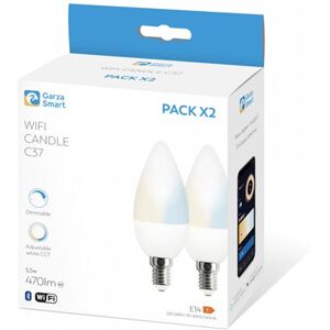 Garza Pack 2 Bombillas Led Vela Wifi  Smart Home 480060a 5,5w E-14