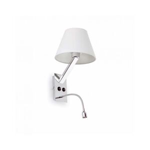 Faro Lampara Aplique  Barcelona Moma-2 Led 68506 Blanco/cromo