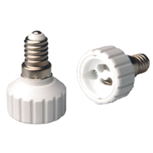 Solera Adaptador Portalampara De E14 A Gu10 Color Blanco  Ad14-10