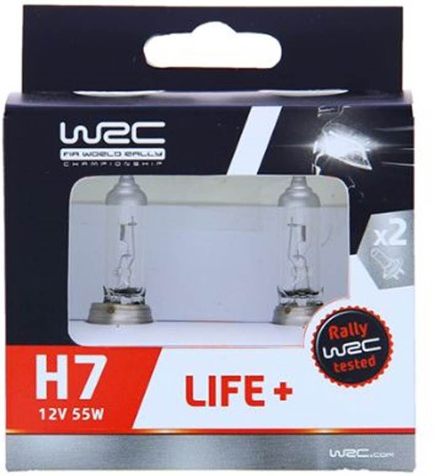 WRC Bombilla h7  life+ 55w 12v 2 ud