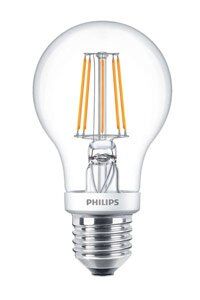 E27 Philips Filament E27 LED-lamput 4,5W (40W) (Päärynä, Kirkas, Himmennettävä)