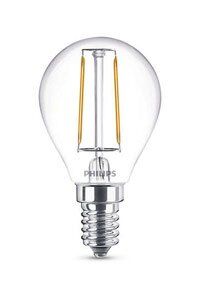 E14 Philips Filament E14 LED-lamput 2W (25W) (Kiilto, Kirkas)
