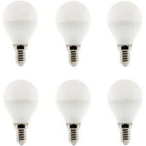 Lot de 6 Ampoules LED Sphérique 5W E14 400lm 6500K