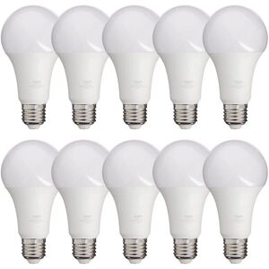 - Lot de 10 Ampoules LED A60, culot B22, 14,2W cons. (100W eq.), lumière blanc chaud - RPACK10MB1521G