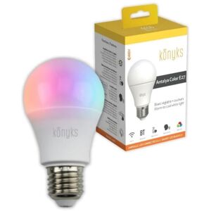 - Ampoule Wifi Antalya Color E27 - led Wifi + Bt - 1055 Lumens - 11 w - Couleurs + Blanc - Compatible Alexa / Google…