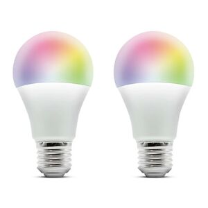 Ampoule intelligente Wi-Fi E27 led rgb 9W (pack de 2) - Blanc