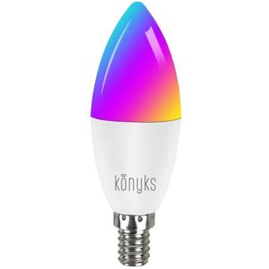 Ampoule led connectée Wi-Fi + bt, led E14, Couleurs + blanc réglable Konyks Antalya E14 Max Easy