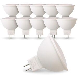 ARUM LIGHTING Lot de 10 Ampoules led GU5.3 MR16 12V 5W Eq 40W Température de Couleur: Blanc neutre 4000K - Publicité