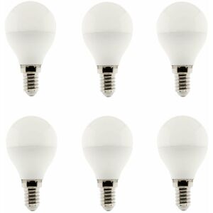 - Lot de 6 Ampoules led Sphérique 5W E14 400lm 6500K