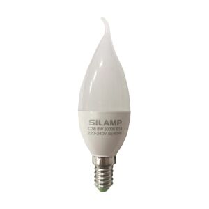 Ampoule LED E14 Flamme 8W 220V Ø38mm - Blanc Froid 6000K - 8000K - SILAMP - Publicité