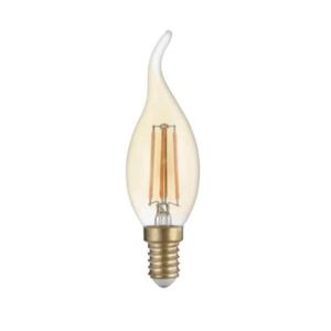 Ampoule LED E14 4W Flamme Filament Dimmable C35 - Blanc Chaud 2300K - 3500K - SILAMP