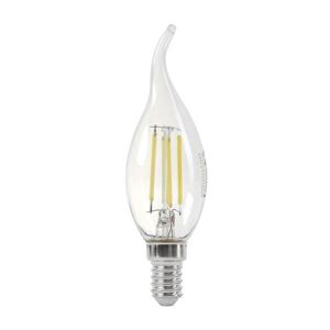 Ampoule LED E14 4W Flamme Verre Transparent Dimmable - Blanc Chaud 2300K - 3500K - SILAMP
