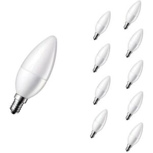 Ampoule LED E14 6W 220V C37 180° Dimmable (Pack de 10) - Blanc Neutre 4000K - 5500K - SILAMP