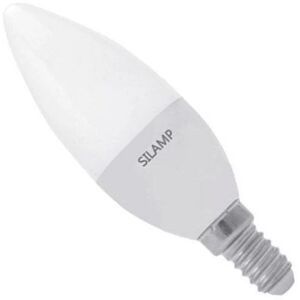 Ampoule LED E14 8W 220V C37 180° - Blanc Froid 6000K - 8000K - SILAMP