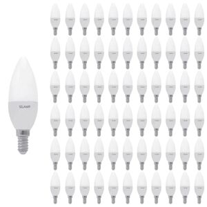 Ampoule LED E14 8W 220V C37 180° (Pack de 100) - Blanc Froid 6000K - 8000K - SILAMP