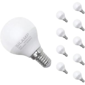 Ampoule LED E14 8W 220V G45 300° (Pack de 10) - Blanc Neutre 4000K - 5500K - SILAMP