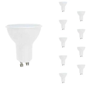 Ampoule LED GU10 9.5W (Pack de 10) - Blanc Neutre 4000K - 5500K - SILAMP