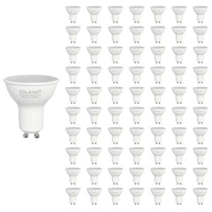 Ampoule LED GU10 6W 220V SMD2835 PAR16 10LED 100° (Pack de 100) - Blanc Neutre 4000K - 5500K - SILAMP