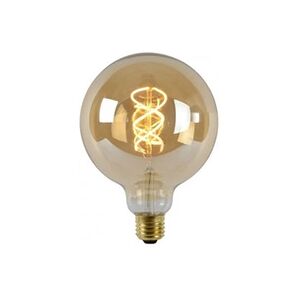 Lucide Ampoule E27 LED - 5W - 260lm - 2200K D12,5 cm - Ambre filament - Dimmable - Publicité