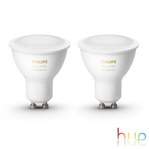 Philips Hue White Ambiance LED GU10, 5,5 watts, pack double, 8719514340121,
