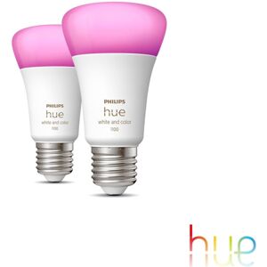 Philips Hue White and Color Ambiance LED E27, 9,5 watts, pack double, 8719514291317,