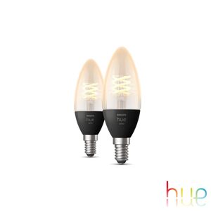 Philips Hue White Bougie LED, E14, lot de 2, 8719514302211,