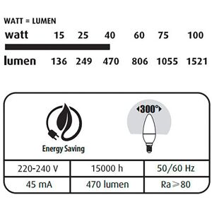 Energetic Ampoule LED Flamme - E14 40W