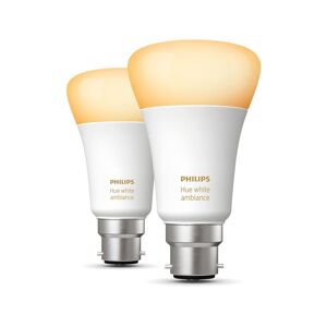 Philips HUE Lumière connectée White Ambiance Pack B22 x2