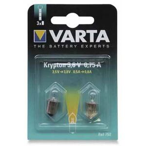 Ampoule krypton v752 3.6v 0.75a Varta 752000402 - Publicité