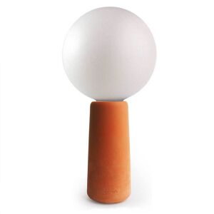 Gone's Lampe a poser beton terracotta avec ampoule effet porcelaine