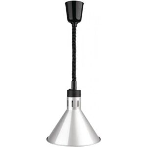 Dynasteel Lampe Chauffante Conique Argentée avec Ampoule