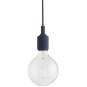 Muuto Suspension Muuto E27-Suspension avec ampoule LED Ø12,5cm Bleu