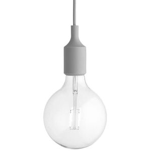 Suspension Muuto E27-Suspension avec ampoule LED Ø12,5cm Gris