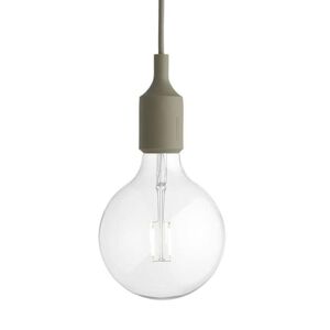 Suspension Muuto E27-Suspension avec ampoule LED Ø12,5cm Vert