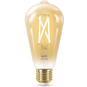 Ampoule Wiz EDISON-Ampoule LED connectee filament E27 6.7W=50W 640lm dimmable blanc chaud blanc froid Ø6.4cm Orange