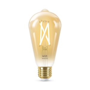 Ampoule Wiz EDISON-Ampoule LED connectée filament E27 6.7W=50W 640lm dimmable blanc chaud blanc froid Ø6.4cm Orange - Publicité