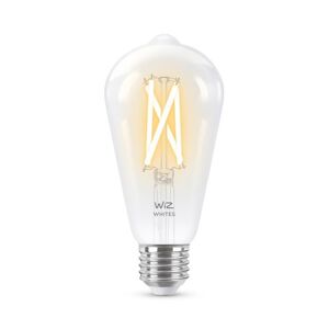 Wiz Ampoule Wiz EDISON-Ampoule LED connectée filament E27 6.7W=60W 806lm dimmable blanc chaud blanc froid Ø6.4cm Transparent