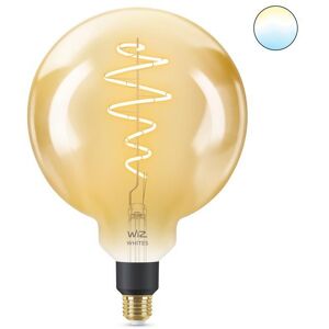 Ampoule Wiz GLOBE-Ampoule LED connectee filament E27 6.5W=25W 390lm dimmable blanc chaud blanc froid Ø20cm Orange