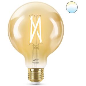 Ampoule Wiz GLOBE-Ampoule LED connectee filament E27 6.7W=50W 640lm dimmable blanc chaud blanc froid Ø9.5cm Orange