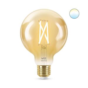 Ampoule Wiz GLOBE-Ampoule LED connectée filament E27 6.7W=50W 640lm dimmable blanc chaud blanc froid Ø9.5cm Orange - Publicité