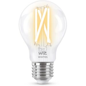 Ampoule Wiz STANDARD-Ampoule LED connectée filament E27 6.7W=60W 806lm dimmable blanc chaud blanc froid Ø6cm Transparent - Publicité