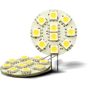 ISOLED Pastille LED G4 10 SMD, 2W, blanc chaud, broche laterale - Lampes LED socle G4