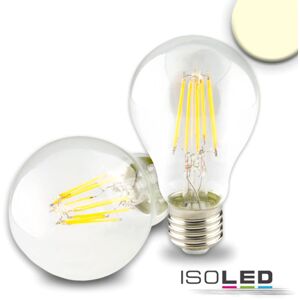 ISOLED Ampoule LED E27, 8W, transparent, blanc chaud, gradable - Lampes LED socle E27