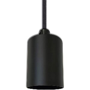 ISOLED Douille E27 noire avec câble noir 160cm - Culots de lampe