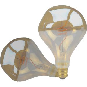 ISOLED E27 Vintage Line Ampoule ronde LED A125 irreguliere, ambre 4W 2200K - Lampes LED socle E27