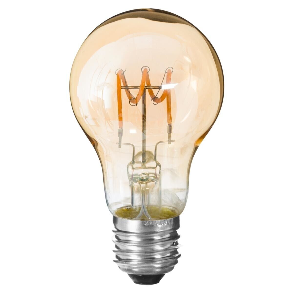 Atmosphera Ampoule LED "Standard" ambrée, filament torsadé E27